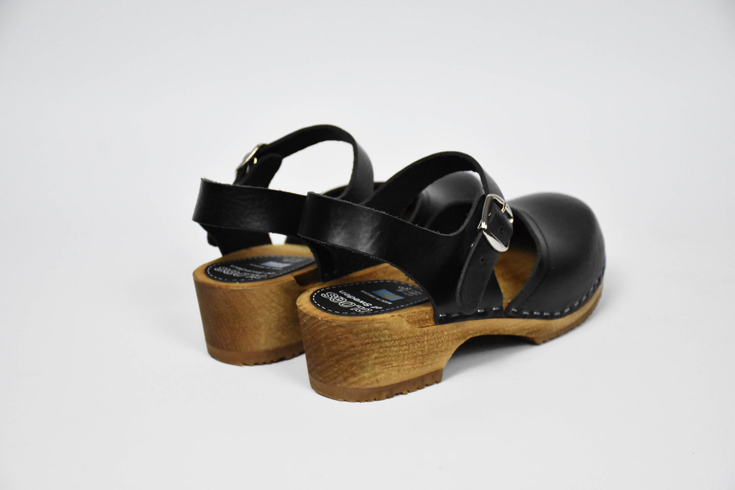 Schwarzer Elsa Clog (Black) - Rückansicht