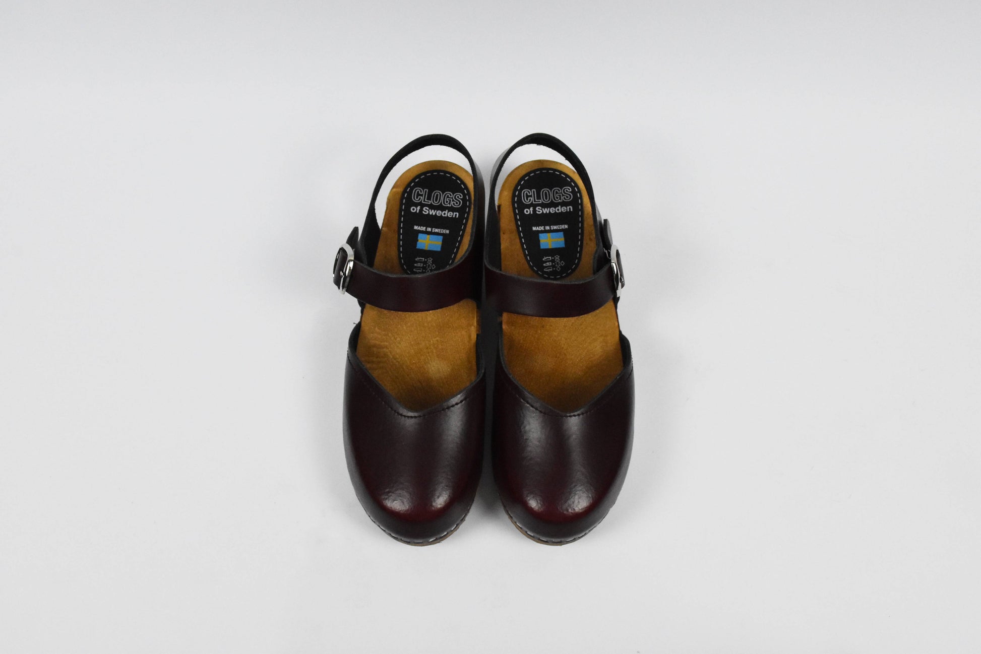 Bordeauxroter Elsa Clog (Bordo) - Draufsicht