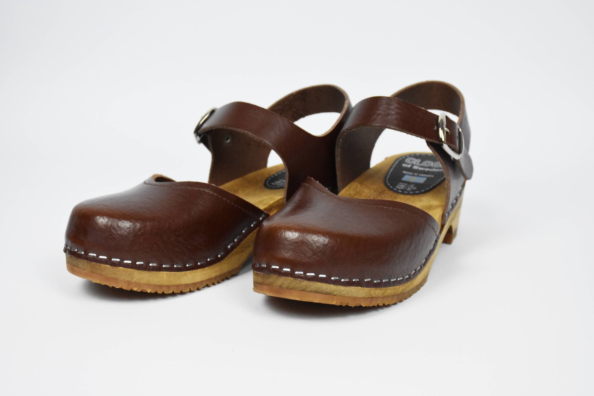 Brauner Elsa Clog (Brown) - Vorderansicht