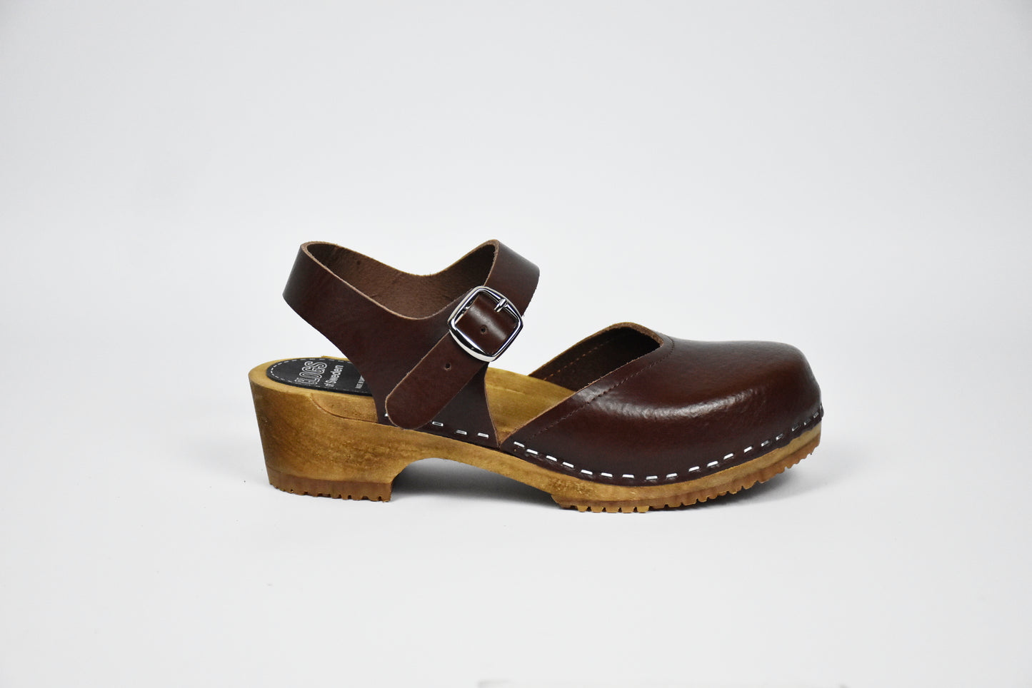 Brauner Elsa Clog (Brown) - Seitenansicht