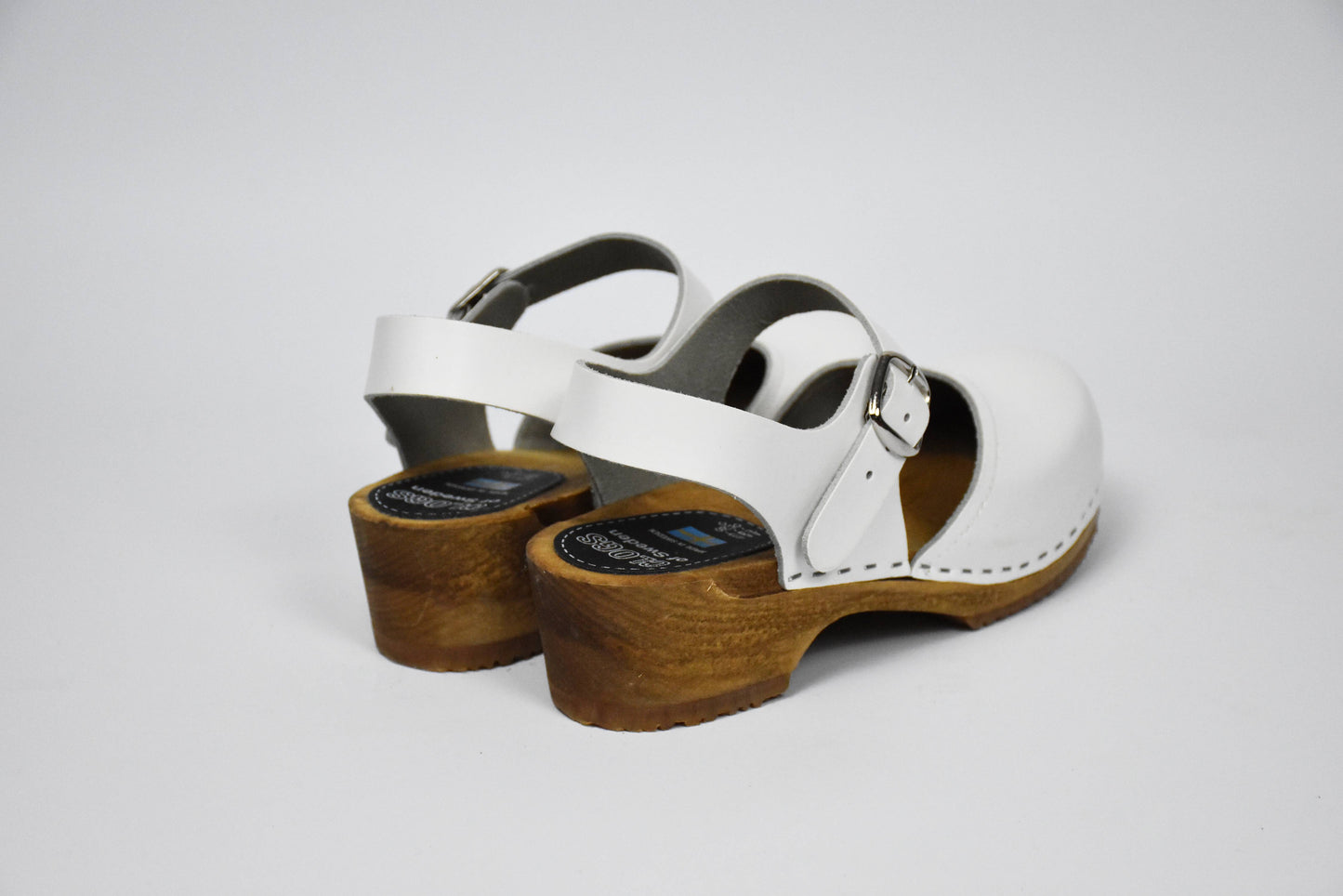 Weißer Elsa Clog (White) - Rückansicht