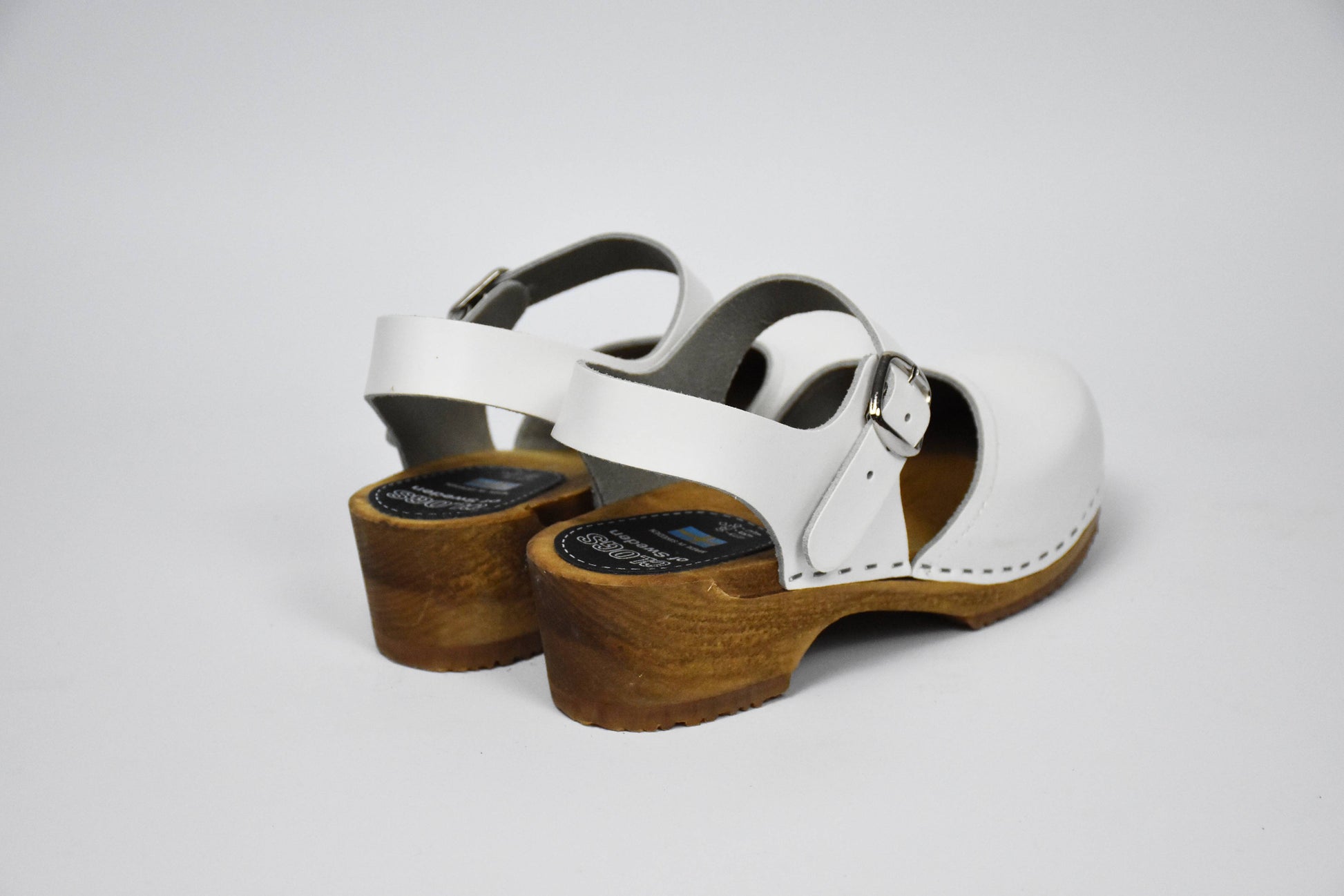 Weißer Elsa Clog (White) - Rückansicht