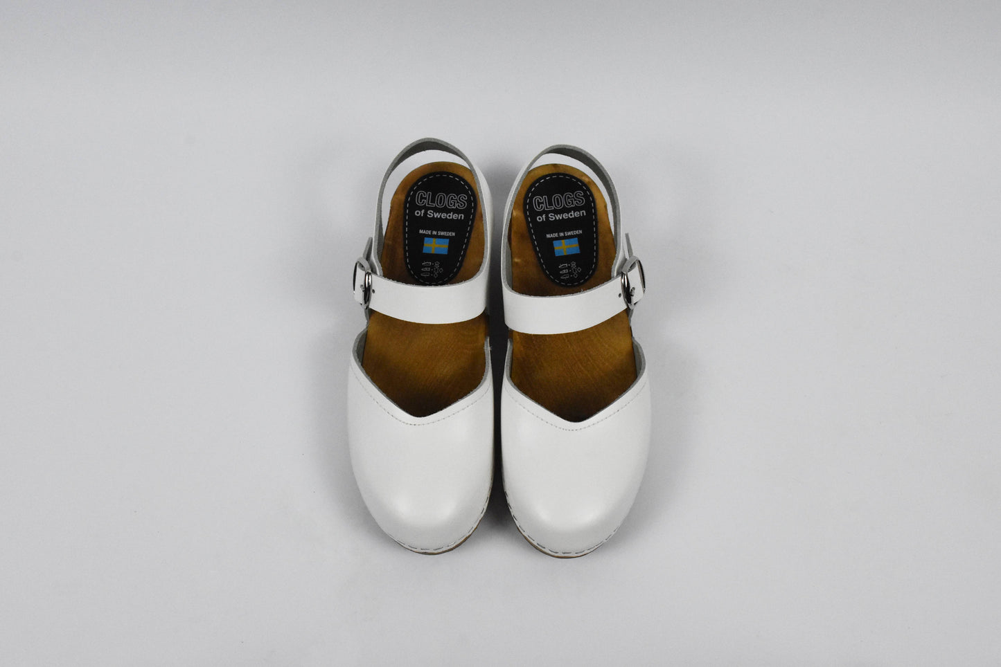 Weißer Elsa Clog (White) - Draufsicht