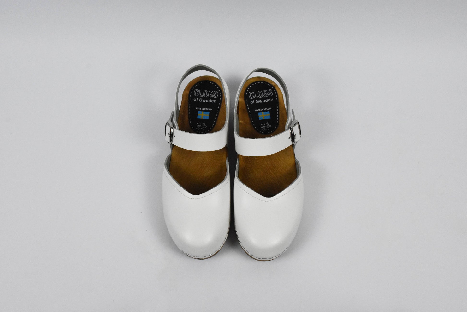 Weißer Elsa Clog (White) - Draufsicht